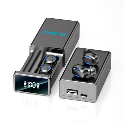 TWS Earbuds W/800 mAh Power Bank - Touch Version