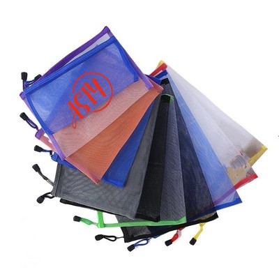 Mesh Zipper Cosmetic Bags