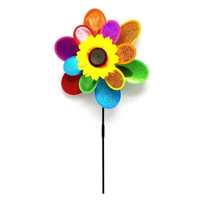 Two Layer Laser Sunflower Pinwheel