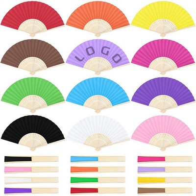 DIY Colorful Foldable Paper Fan