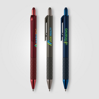 Islander Gel Retractable Softy Monochrome Stylus Pen - Full-Color Inkjet