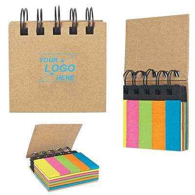 Neon Sticky Notes Spiral Notebook