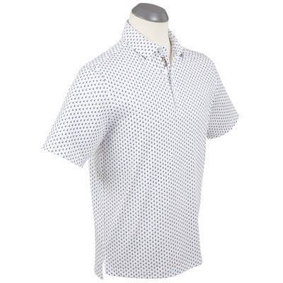 Bobby Jones Men's Performance Jacquard Pin Stripe Polo
