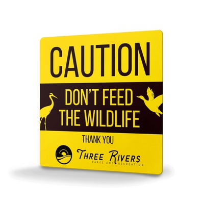 Custom Yellow Polyethylene Signs (11 to 17 Square Inch)