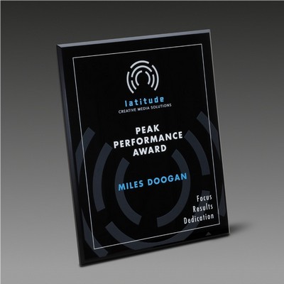 8" x 10" Border Plaque™ Black