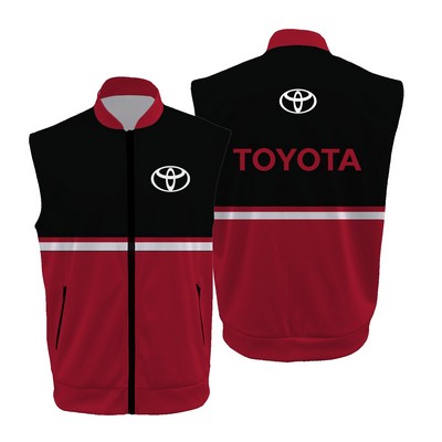 Men's/Youth Full Zip Sleeveless Collar Jacket