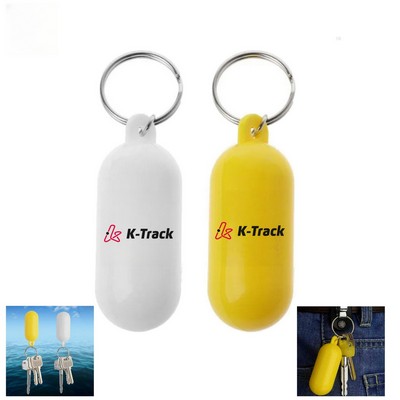 Capsule Shaped Floating Keychain