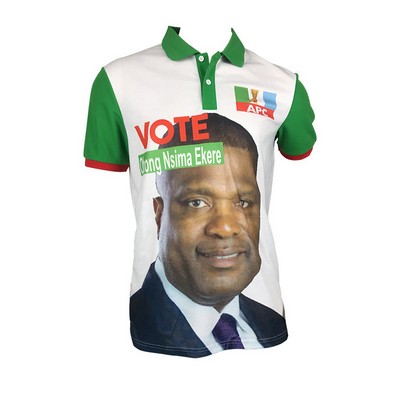 Short-sleeved Polo Shirt with Full Color Printing