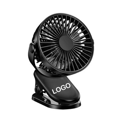 Plastic Mini Portable 360 Degree Rotation Clip On Fan