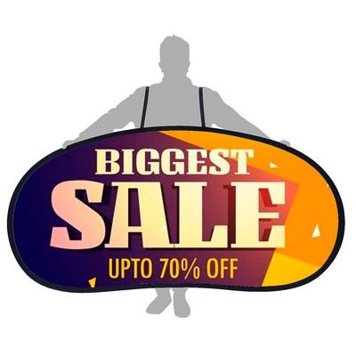 Personal Pop-Out Banner Sign - 48"w x 28"h Single Sided