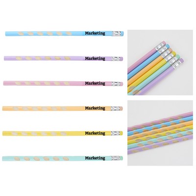 Elegant Pastel Wooden Pencil w/Eraser