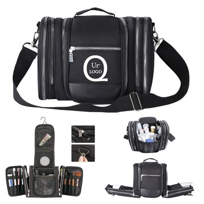 Foldable Cosmetic Bag W/ Shoulder Strap