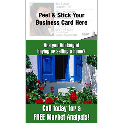 12-Month Calendar Magnet Pad - Tear-Off with Blank White Envelopes