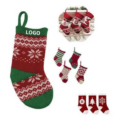 Mini Knitted Christmas Stocking