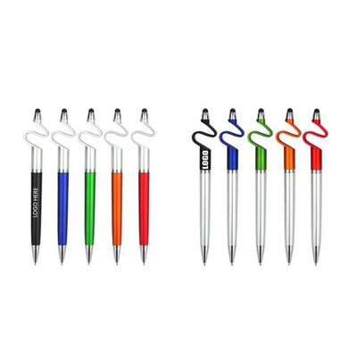 Pen With Stylus Phone Stand