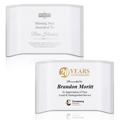 Freestanding Horizontal Curved Award Frame