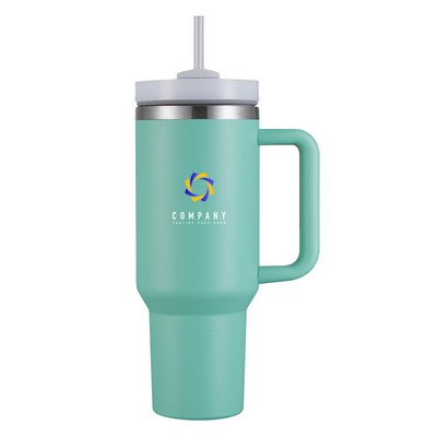 Aqueduct-VIII 40 Oz Tumbler Mugs with Straw (Double Walled)