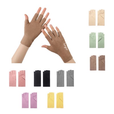 Ladies' Warm Gloves With Exposed Fingers