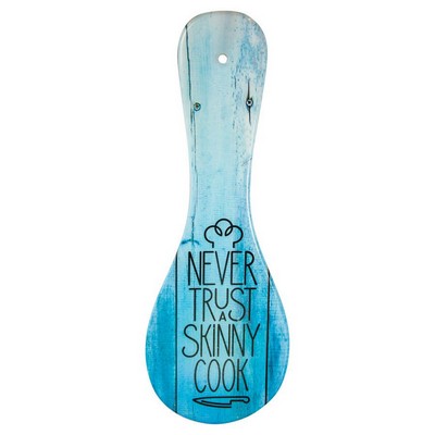 Full Color Ceramic Spoon Trivet / Wall Decor - 4" x 11"