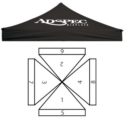 6 X 6' Replacement Canopy - Printed