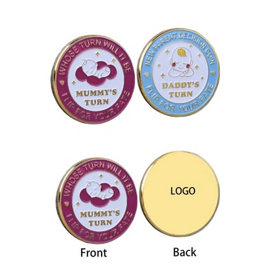 Custom Baby Birth Commemorative Coin Metal Decision Coin