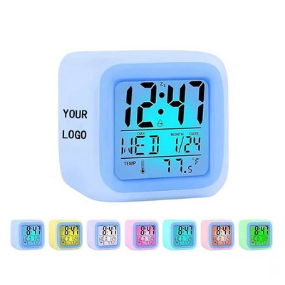 7 Color Night Light Digital Alarm Clocks with Snooze