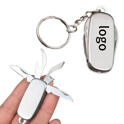 Multifunctional Folding Knife Keychain