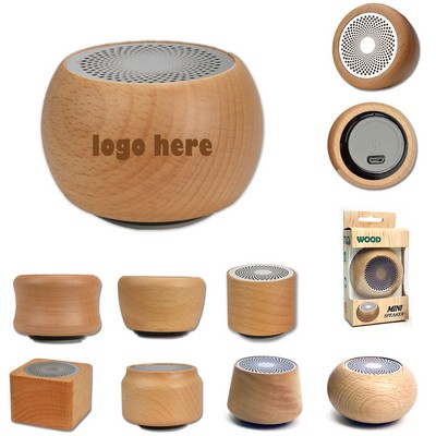 Mini Wooded Wireless Bluetooth Speaker
