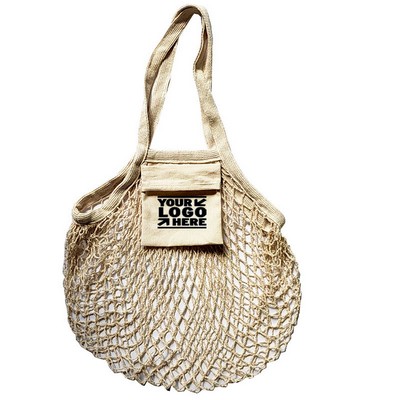 Cotton Eco-Friendly Hand-Held Mesh Bag Storage Bag