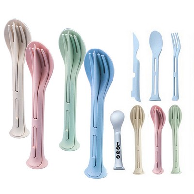 Wheat Straw 3 In 1 Knife Fork Spoon Set