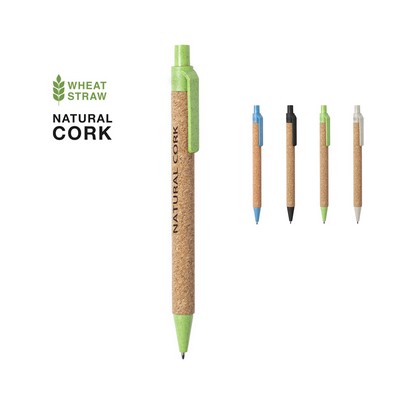 Eco-Cork & Wheat Straw Ball Pen