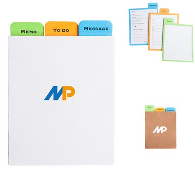 Three-color Sticky Notepad Combination