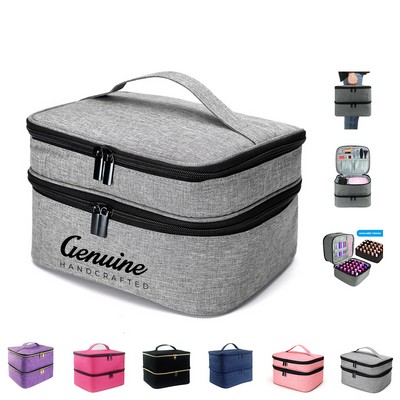 Double-Layer Nail Polish Storage Bag