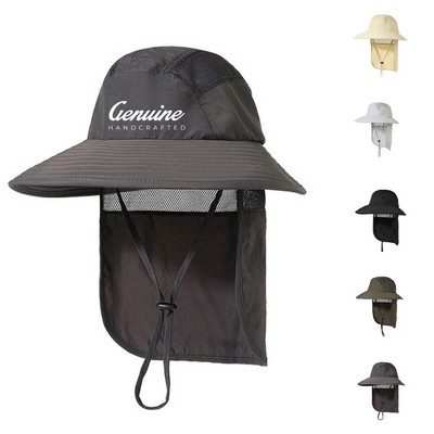 All-Purpose Foldable Outdoor Fishing Hat with Sun Protection & Face Cover