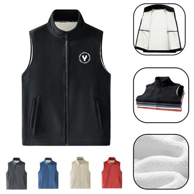 Winter Fleece Vest Coats
