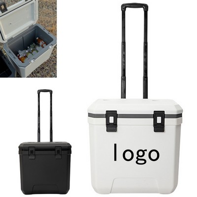 36L Camping Insulated Cooler With Wheels