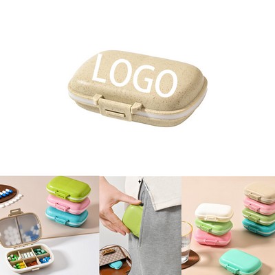 Portable Flip-Top Compartmentalized Pill Boxes