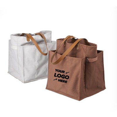 Canvas Divider Shopping Bag