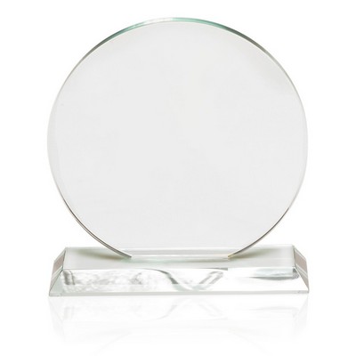 Round Crystal Glass Recognition Award