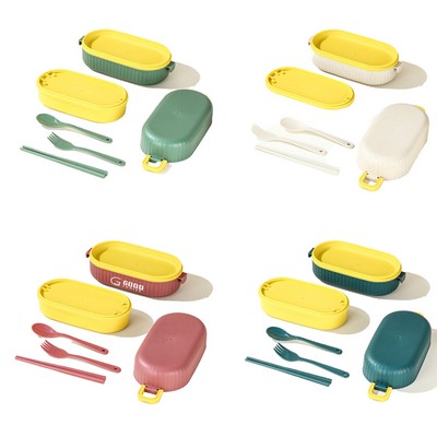 Double Layer Portable Lunch Box