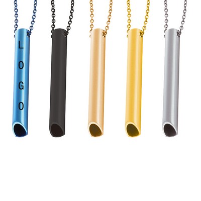 Cylindrical Whistle Necklace