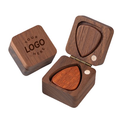 Wooden Guitar Pick Holder