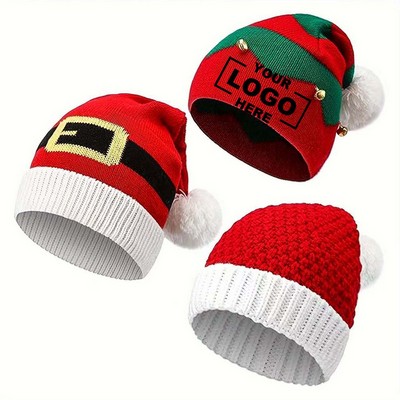 Christmas Bell Knit Beanie.