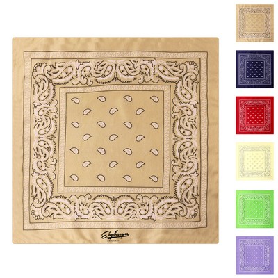Western Paisley Polyester Bandana