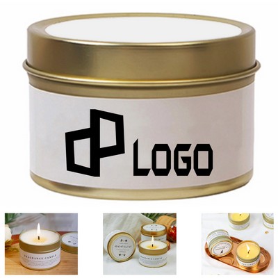 2Oz. Soy Wax Scented Candles W/ Tinplate Container
