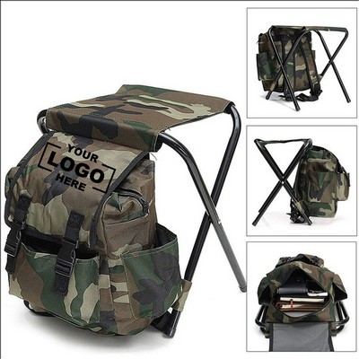 Fishing Backpack with Built-in Chair.