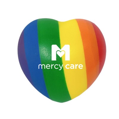 Pride Rainbow Heart Stress Reliever