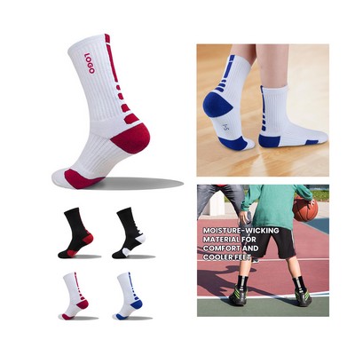 Cotton Athletic Crew Socks