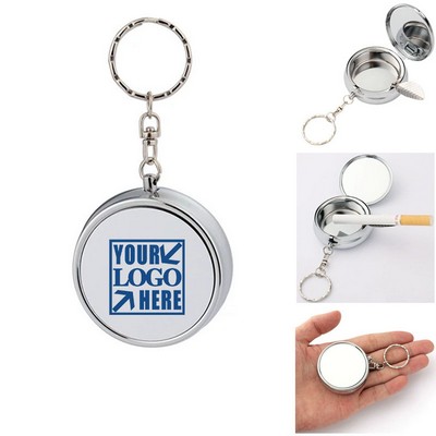 Portable Mini Ashtray With Key Chain
