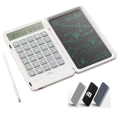 Folding Calculator Writing Tablet